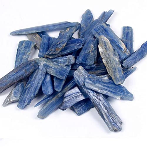 Cristal Brut Cristal naturel brut 100 g en vrac Lame de cyanite naturelle Cristal Quartz Reiki Guérison Spécimen minéral Brut brut Pierres précieuses Artisanat Pierres d'aquarium Décoration de la mais Cover