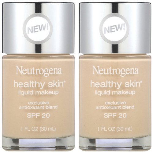 Neutrogena Healthy Skin Liquid Makeup Foundation, Broad Spectrum Spf 20, 30 Buff, 1 Oz. (Pack of 2)
