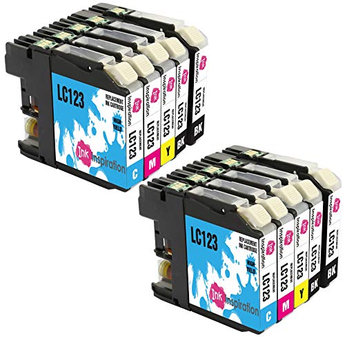 INK INSPIRATION® Reemplazo para Brother LC123 10 Cartuchos de Tinta Compatible con Brother DCP-J132W MFC-J6920DW DCP-J4110DW DCP-J552DW MFC-J4610DW MFC-J6520DW MFC-J870DW MFC-J6720DW MFC-J4510DW