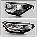 ACANII - For [Non-Projector] 2019 2020 2021 2022 2023 Volkswagen Jetta LED DRL Headlight Headlamp Replacement -Passenger