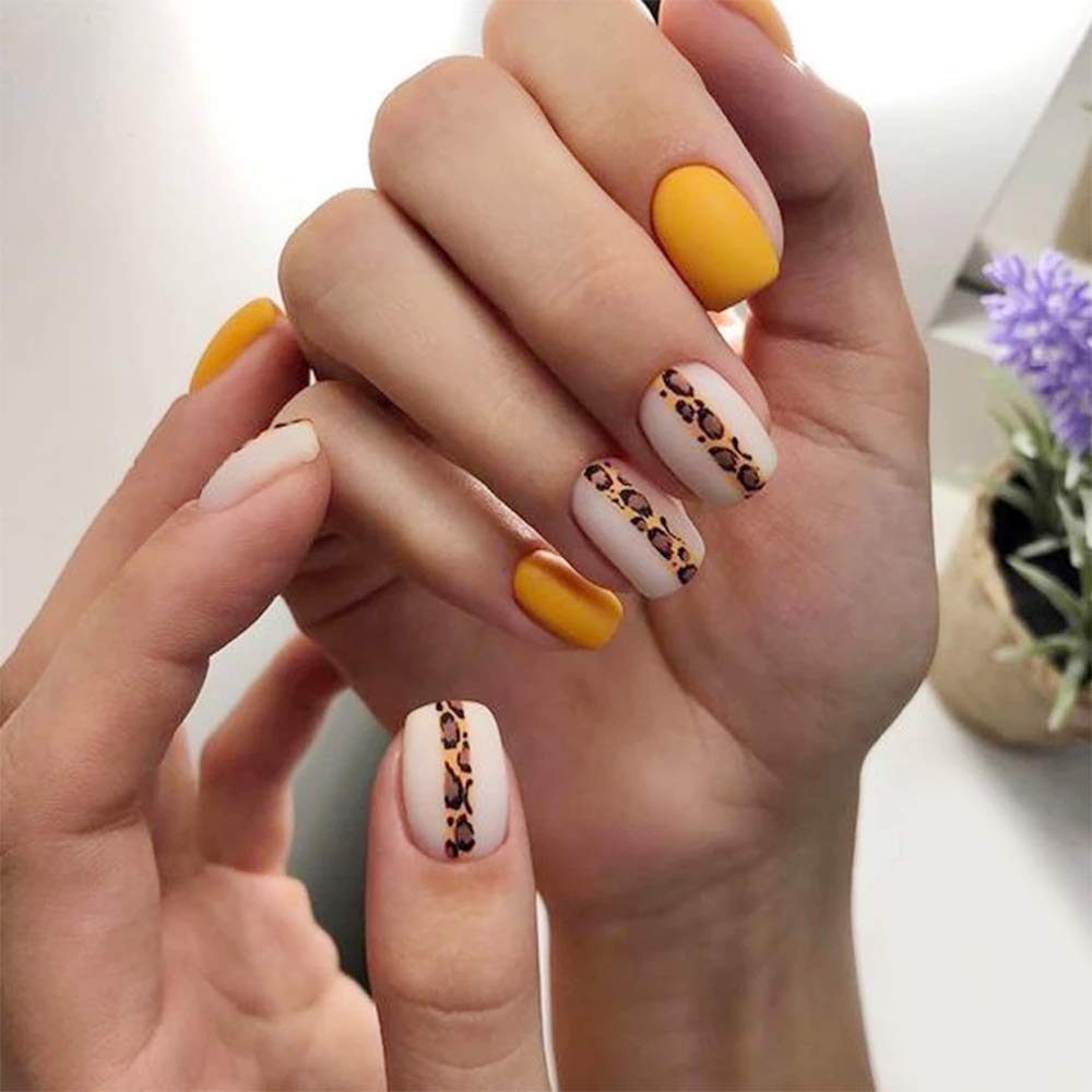 Stickers Déco Ongles Motif Léopard - Nail Art Tendance, Autocollants Facile à Poser