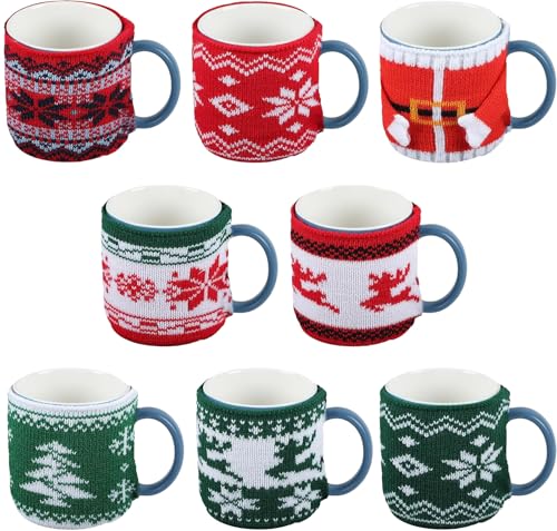 Anyangzhao Eight pieces of cozy Christmas cups...