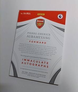 Amazon.co.jp: PANINI IMMACULATE オーバメヤン サイン カード