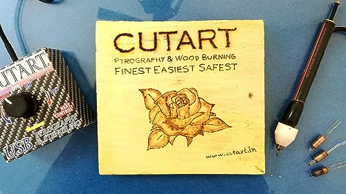 Image of USB Pyrography and Wood Burning Pen tool set with temperature control