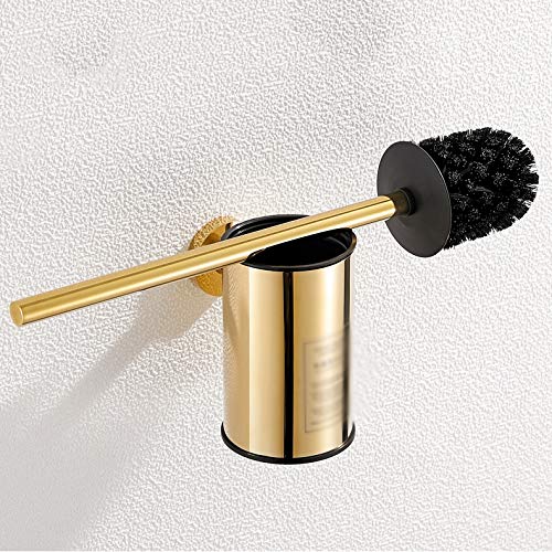 d Set scopino per WC in Acciaio Inossidabile - Strumento per la Pulizia del Bagno con Supporto, Elegante scopino per WC per bagni e Facile da Pulire