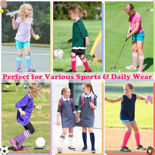 Image of Sarfel Toddler Soccer Socks Kids Soccer Socks Youth Soccer Socks Kids Baseball Socks Girls Softball Socks Boys Football Socks