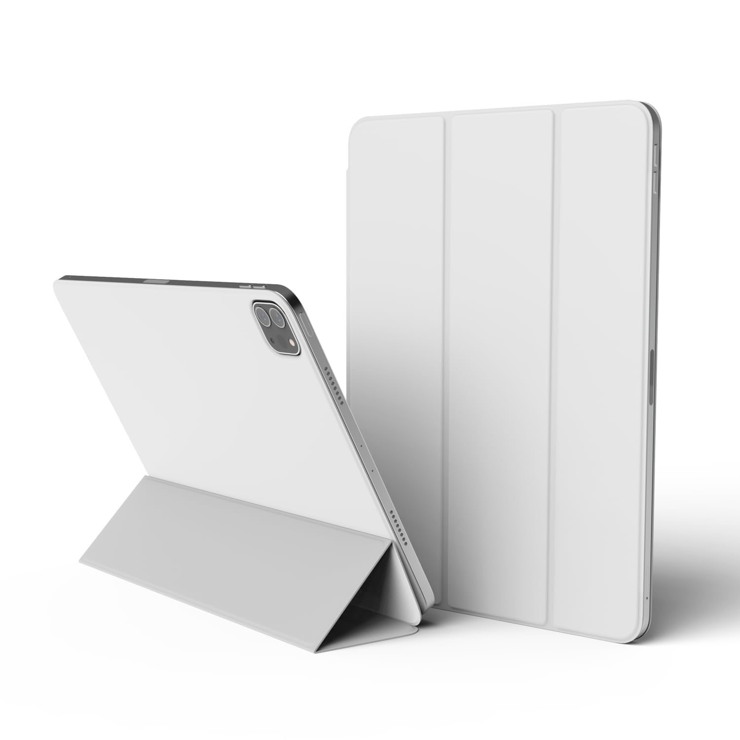 elago Etui Magnetyczne Folio do iPad Pro M5/M4 | Tylna Płyta Może Być Przymocowana do Materiałów Metalowych, Kompatybilna z Apple Pencil 2 (Jasny Szary)
