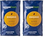 AmazonFresh Direct Trade Rwanda Whole Bean Coffee, Light Roast, 12 Ounce (Pack of 2)