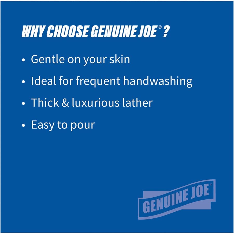 Image of Genuine Joe Pink Lotion Hand Soap Refill, Rich Lather, 1 gallon, 4 Count