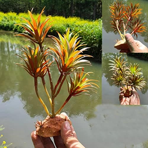 Woyrise Reptile Artificial Plants for Terrarium, Amphibian Habitat Decor Plant, Bearded Dragon Tank Decorations fit Gecko Lizard Chameleon Ball Python Snake Frog - Tillandsia - 2