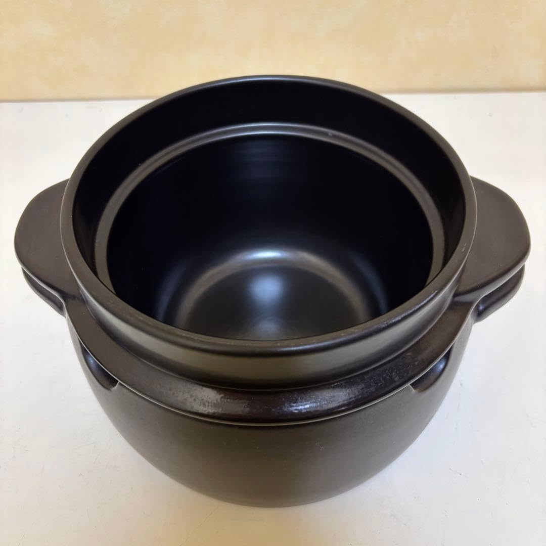 Amazon | クリヤマ 黒楽 かまどご飯釜 大 WA-030 | ノーブランド品