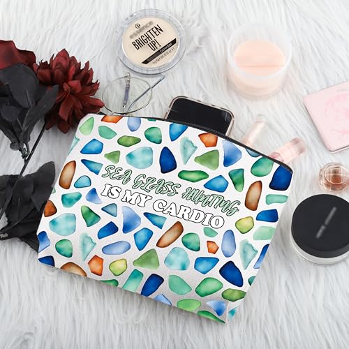 PYOUL Sea Glass Seeker Gift Sea Glass Hunting is My Cardio Makeup Bag (My Cardio Bag) - Image 4