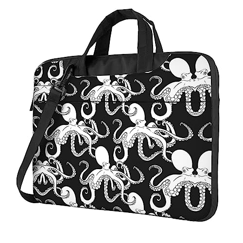 Sac d'ordinateur portable imprimé vie marine porte-documents travail voyage