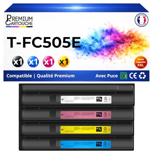 T-FC505EC T-FC505EM T-FC505EY T-FC505EBK lot de cartouches toner laser couleur compatible