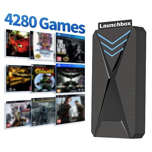 Emulator Console 2T Hard Drive Retro Game Console with Built in 4280 Top Games, Plug and Play Video Game Console, Game System Compatible with PS4/PS3/PS2/Saturn/3do 18 Emulators