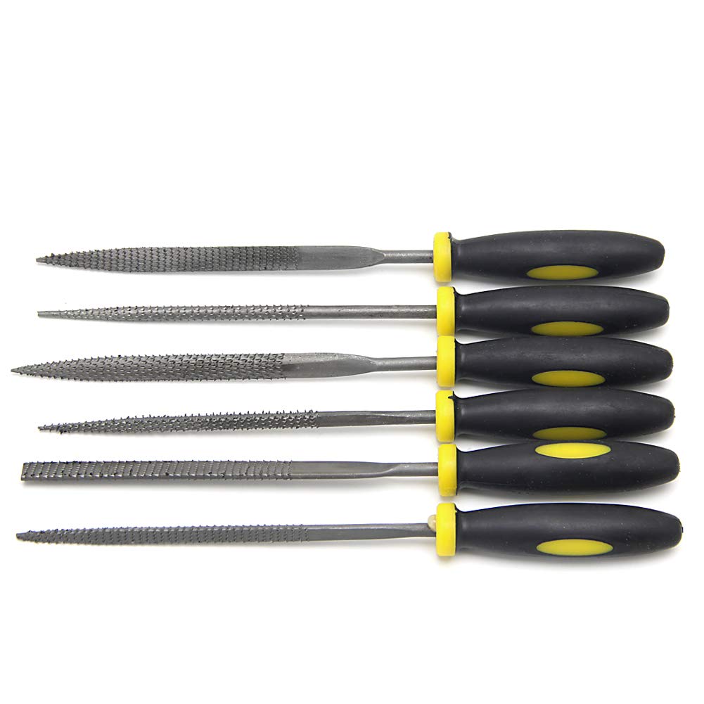 LIUZIKUN 6Pcs 140mm Metal Filing Rasp Needle File Wood Tools Hand Woodworking