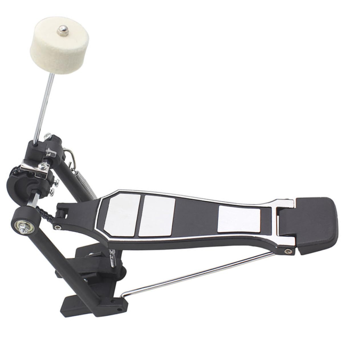 NULYLU Drum Practice Instrument Accessory Single Bass Drum Pedal Classic Design Smooth Surface