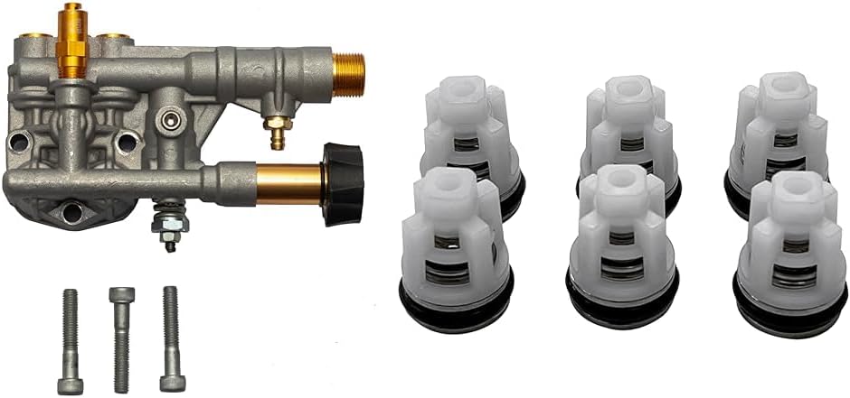 SIMPSON Cleaning 7108366 Manifold Replacement Kit Multi & Cleaning Morflex Series 3300 PSI Pressure Washer Hose, Cold Water Use, 1/4 Inch Inner Diameter, 25 Feet