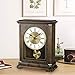 Bulova B1860 Vanderbilt Mantel Clock, Warm Walnut 12.25 x 9 x 4.75