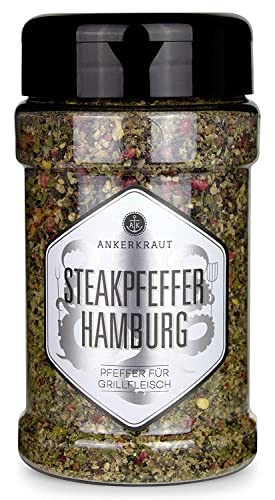 Ankerkraut Steakpfeffer Hamburg, die hanseatische Pfeffer-Mischung für den Grill, 170g im Streuer Ankerkraut Steakpfeffer Hamburg, die hanseatische Pfeffer-Mischung für den Grill, 170g im Streuer