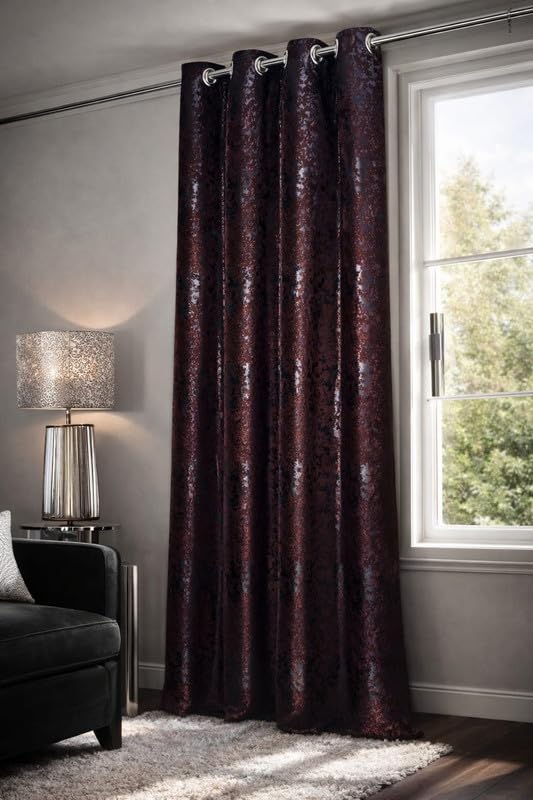 Image of Coffee Velvet Blackout Curtain for Door & Window, 7 Feet Long, 70% Room Darkening, Thermal Insulated Heavy Drape, Soft Velvet Fabric, Set of 2 (2 Panels, 213 * 121cm, Coffee)