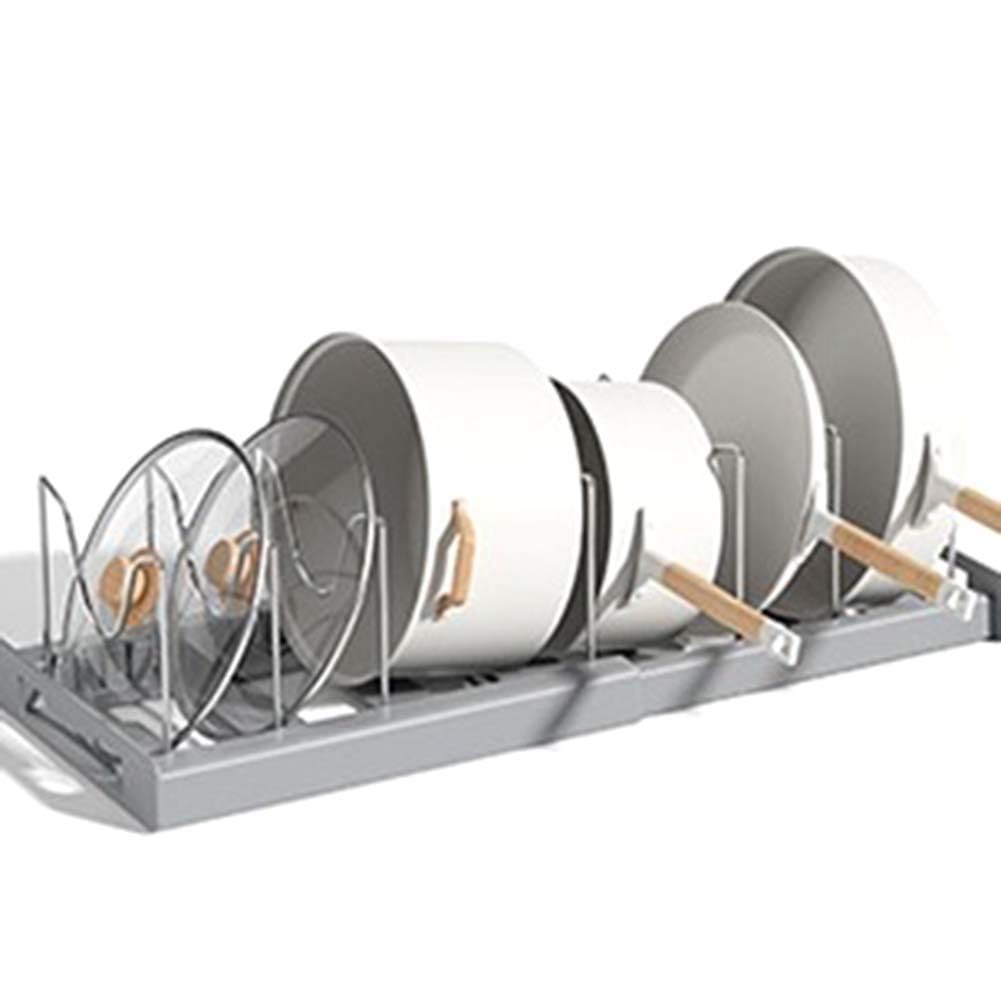 Organizer per pentole espandibile per pentole e padelle per
