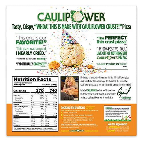 CAULIPOWER Three Cheese Stone-Fired Cauliflower Crust Pizza (4 Pack) - Thumbnail 3