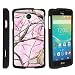 LG Optimus F60 Case, LG Transpyre Case, Full Body Armor Hard Protector Case Cover with Image Design for LG Transpyre VS810PP, LG Tribute LS660, LG Optimus F60 (Verizon, Virgin Mobile, MetroPCS) from MINITURTLE | Includes Clear Screen Protector and Stylus Pen - Pink Hunter Camouflage