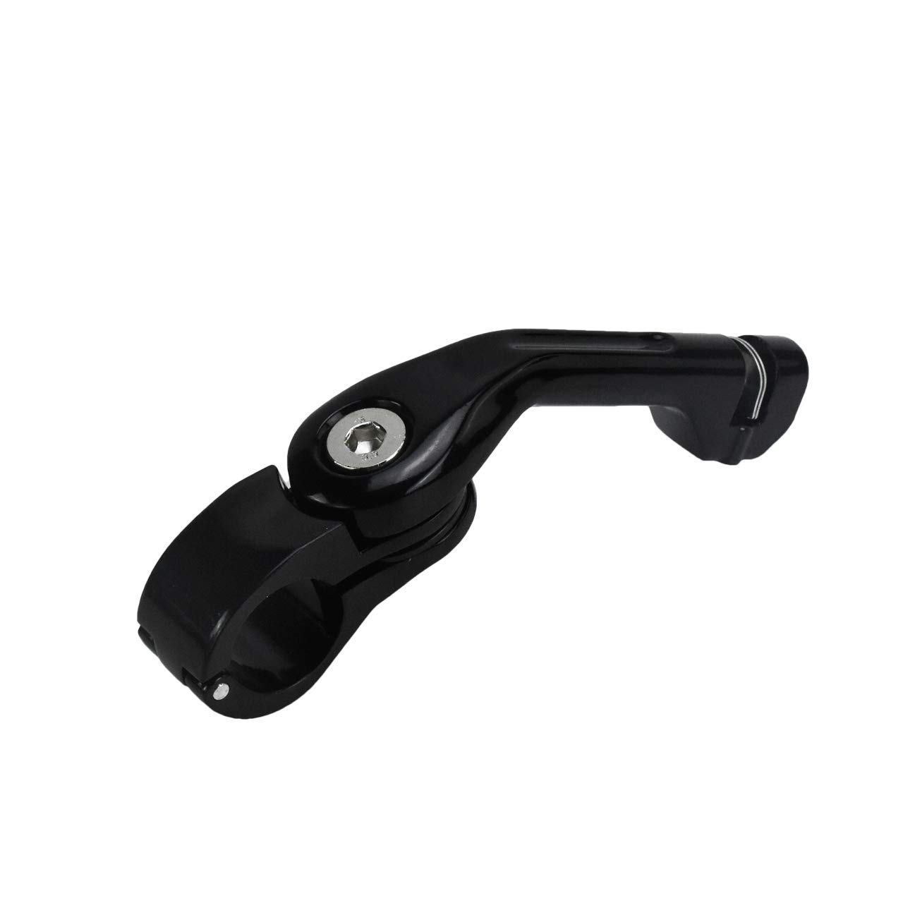 Highway Pegs lange abgewinkelte Befestigungsfußrasten für Harley Electra Road King Street Glide 32 mm Motorschutzbügel,Schwarz