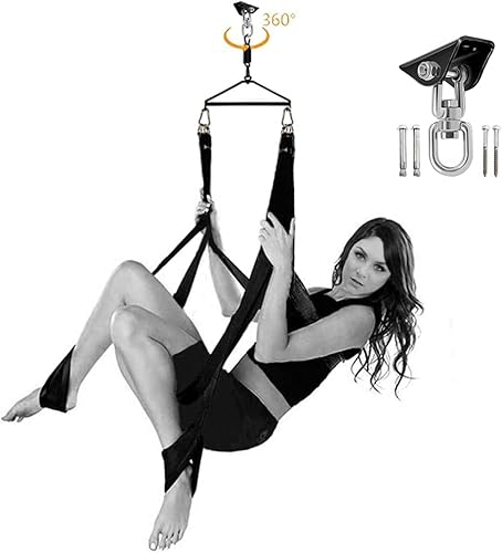 Columpio sexual columpio sexual giratorio de 360 grados con reposacabezas de doble gancho para adultos juguetes de aventura para parejas traviesas