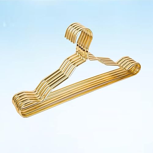 Miniatura 4 de LIFKOME Perchas para abrigos, paquete de 100 perchas de alambre de metal resistente con sin ranuras, perchas estándar para trajes, ahorro de