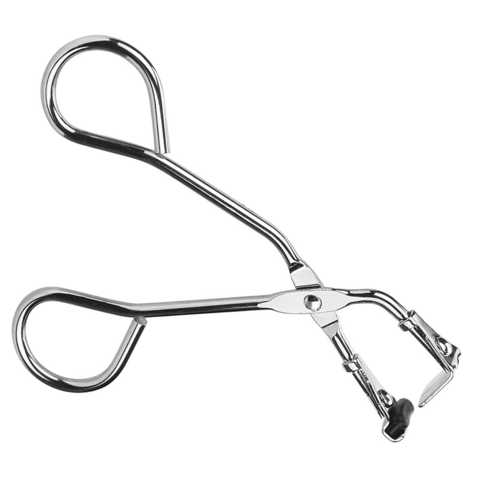 Wimpernzange aus Edelstahl, Gebogen, Tragbar, Silber, 1 Stück