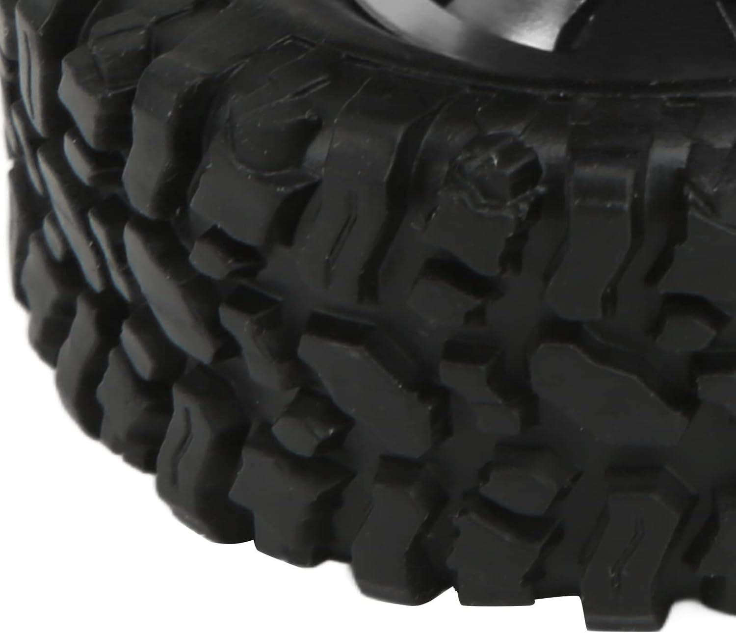 VBESTLIFE RC Rubber Tires,4WD Rubber Tires Aluminum Alloy Wheel Hub for C14 C24 B14 B24 B16 B36 1/16 RC Car Upgrade Part