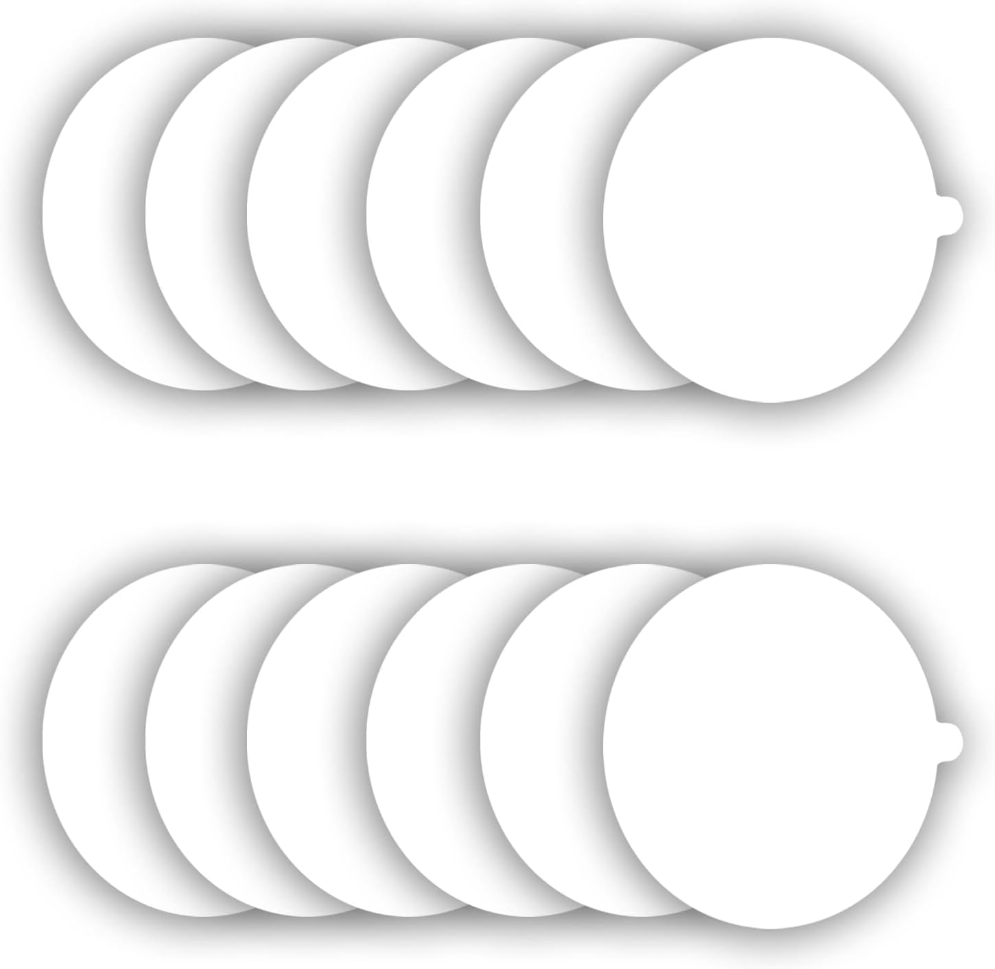 Flea Trap Refill Discs Replacement Glue Boards 12 Pack, 7.1 Inches Fits Most Models Sticky Dome Flea Bed Bug Traps for Inside Your Home