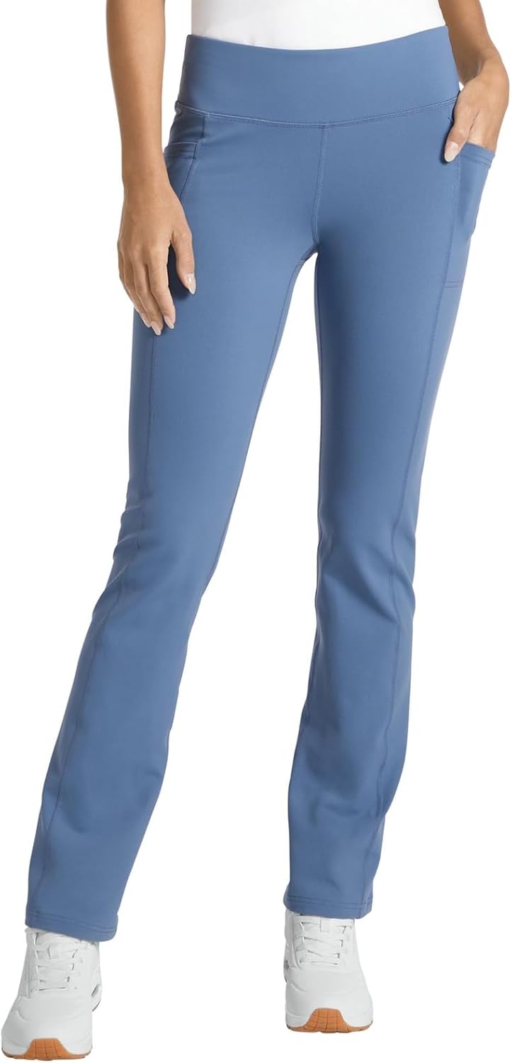 Skechers Womens W03PT20B Go Walk Go Flex 4 Pocket Boot Cut Pant Casual Pants