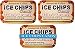 ICE CHIPS Xylitol Candy Tins (Salted Caramel, 3 Pack) - Includes BAND as shown