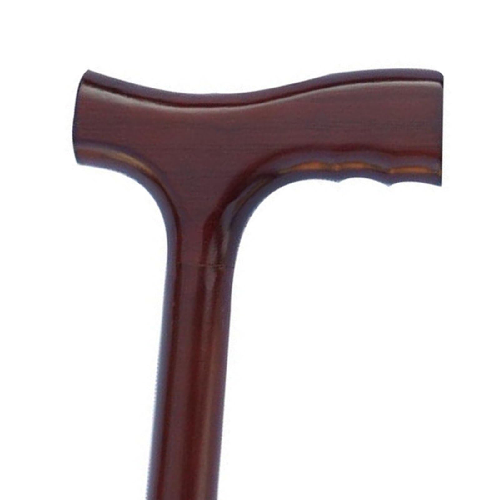 Bastone da Passeggio Rosso In Legno Massello con Manico Ergonomico, Leggero Presa Confortevole per Supporto Anziani, Viaggio, Regalo & Uso Quotidiano