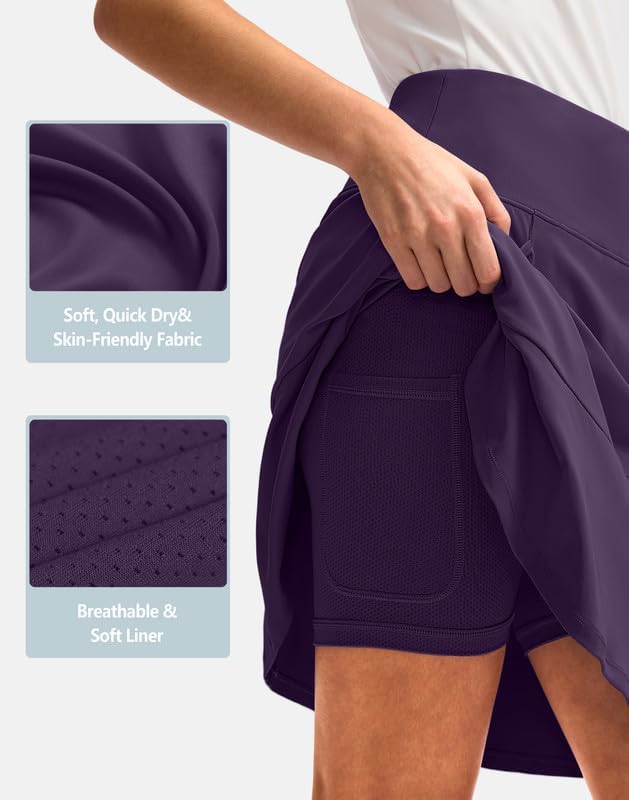 G Gradual Skorts Skirts for Women with 5 Pockets 20" Knee Length Golf Skirt Modest Long Tennis Athletic Skirts for Women - Image 4
