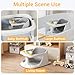 Baby Bath Seat for Babies 6 Months & Up, Bath Seats for Babies Sitting Up, Non-Slip, Comfortable Infant & Toddler Bath Seat for Newborns, Grey Baby Bath Chair
