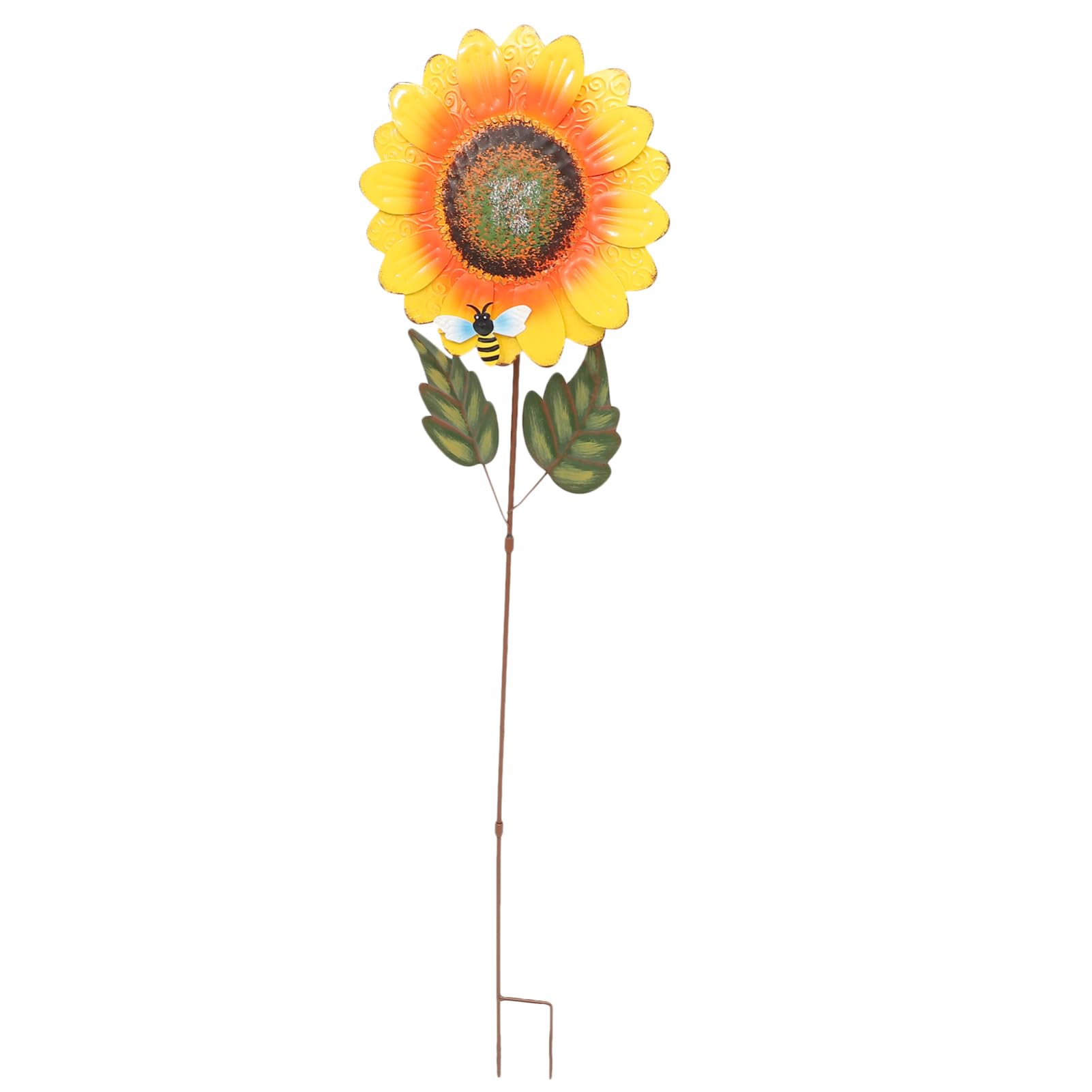 ifundom Tuteur Décoratif Tournesol en Fer 1 Pièce pour Jardin Extérieur
