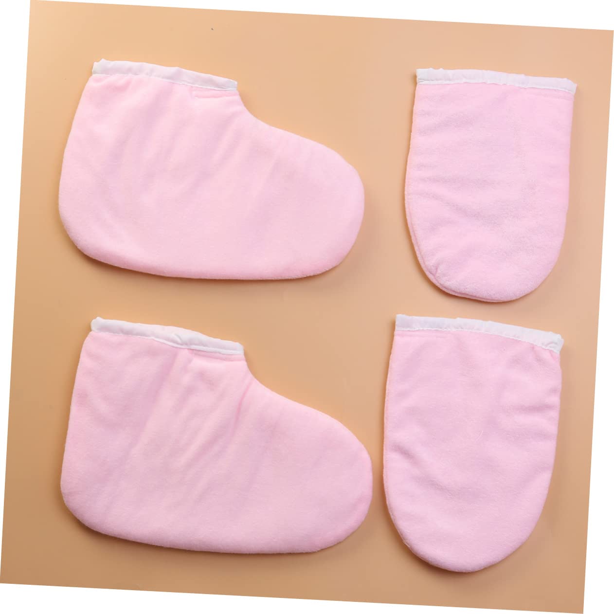 FRCOLOR Copertura Per Pediluvio 6 Paia copri piedi in paraffina guanti riscaldanti in cera di paraffina guanti caldi guanti isolati per guanti di cera di paraffina fare un bagno rosa