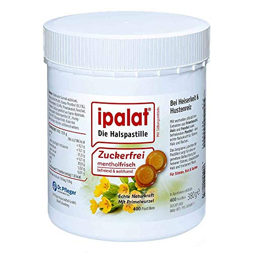 ipalat Die Halspastille zuckerfrei mentholfrisch, 400 St. Pastillen