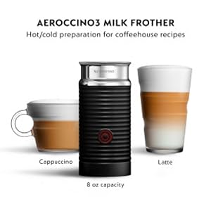 Nespresso Vertuo Coffee and Espresso Maker by Breville, Chrome with Aeroccino Milk Frother