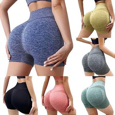 Short de Academia Levanta Bumbum Empina Sem Costura Corrida Treino Cintura Modelador Ajustada 4 Cor