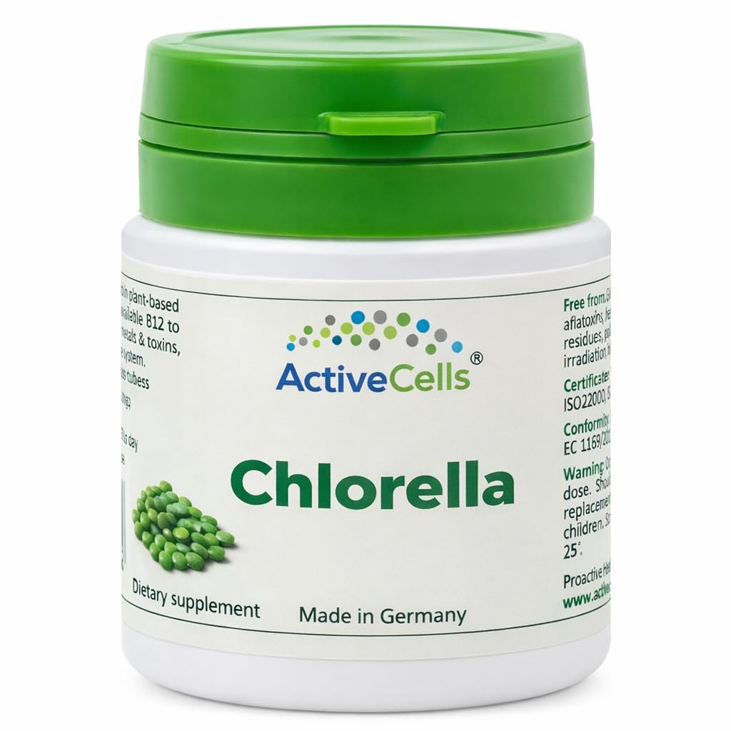 ActiveCells® Chlorella 100 Tablets, 30g, Cultivated in Glass-Tubes in Germany, UAE-based Halal Certified, Ultra Pure, 10 days