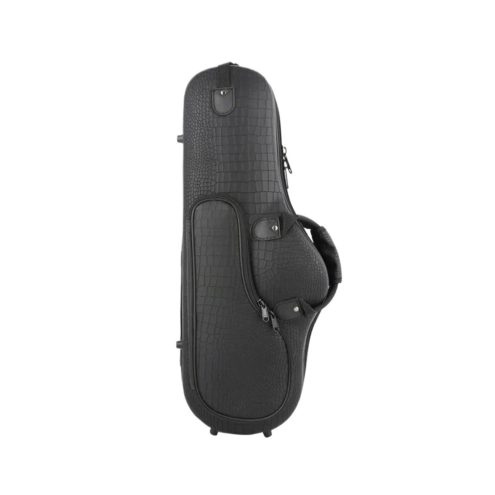 Estuche para Saxofón Estuche for saxofón alto, mochila de tela Oxford con bolsillo externo, estuche for principiantes(Black)