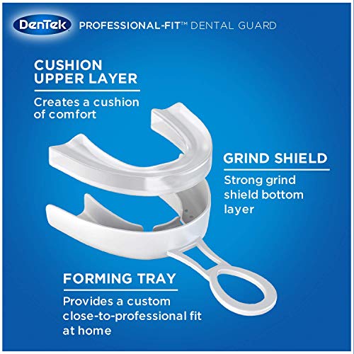 Dentek Professional-Fit, Maximum Protection Dental Guard For Teeth Grinding And Efferdent Anti-Bacterial Cleanser Tablet, 90Ct #TOP4