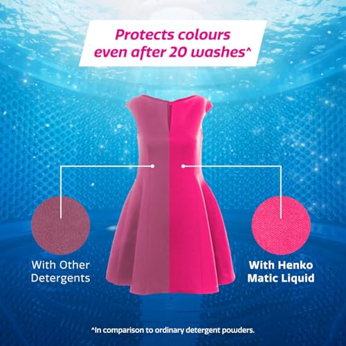 Image of Henko Matic Top Load Liquid Detergent - 5L Jumbo Pack with Nano Fiber Lock Technology, 99.9% Germ Protection, Bio Stain Power & Ultra Color Care which maintains the Newness, Color & Shine