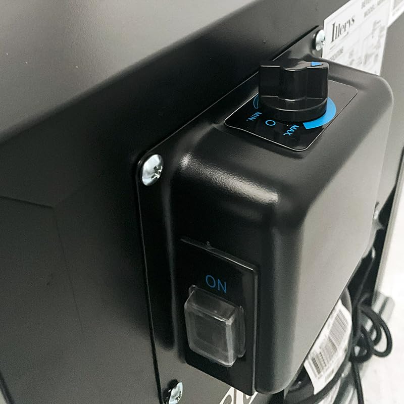 Mini armario para bebidas 52L - Refrigerador compacto positivo ventilado - Temperatura 0/+10°C - Puerta abatible con cerradura - Estante + rejilla - Iluminación LED - Gas R600a - Pies ajustables