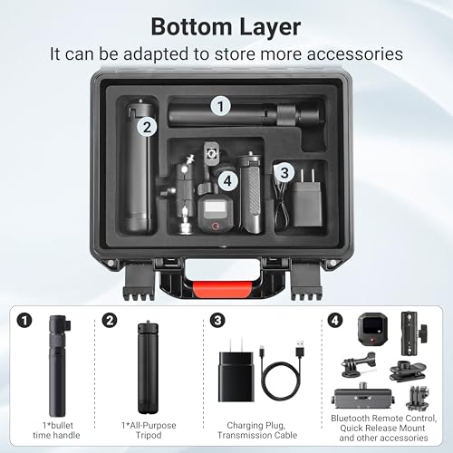 Carrying Case for Insta360 X4 Air/X3 Accessories, Waterproof Hard Case - image 3
